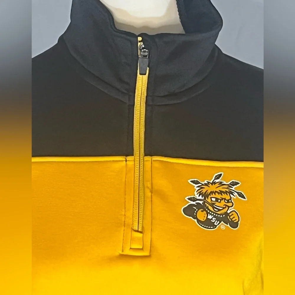 Colosseum Wichita State Shockers 1/4 Zip High Neck Women’s  Activewear Jacket - Picture 2 of 10
